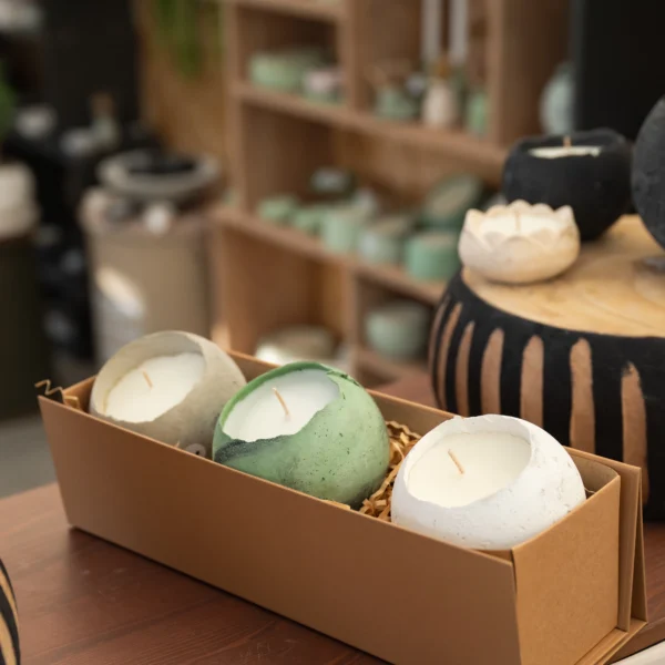 מארז שלישיית נרות Egglight