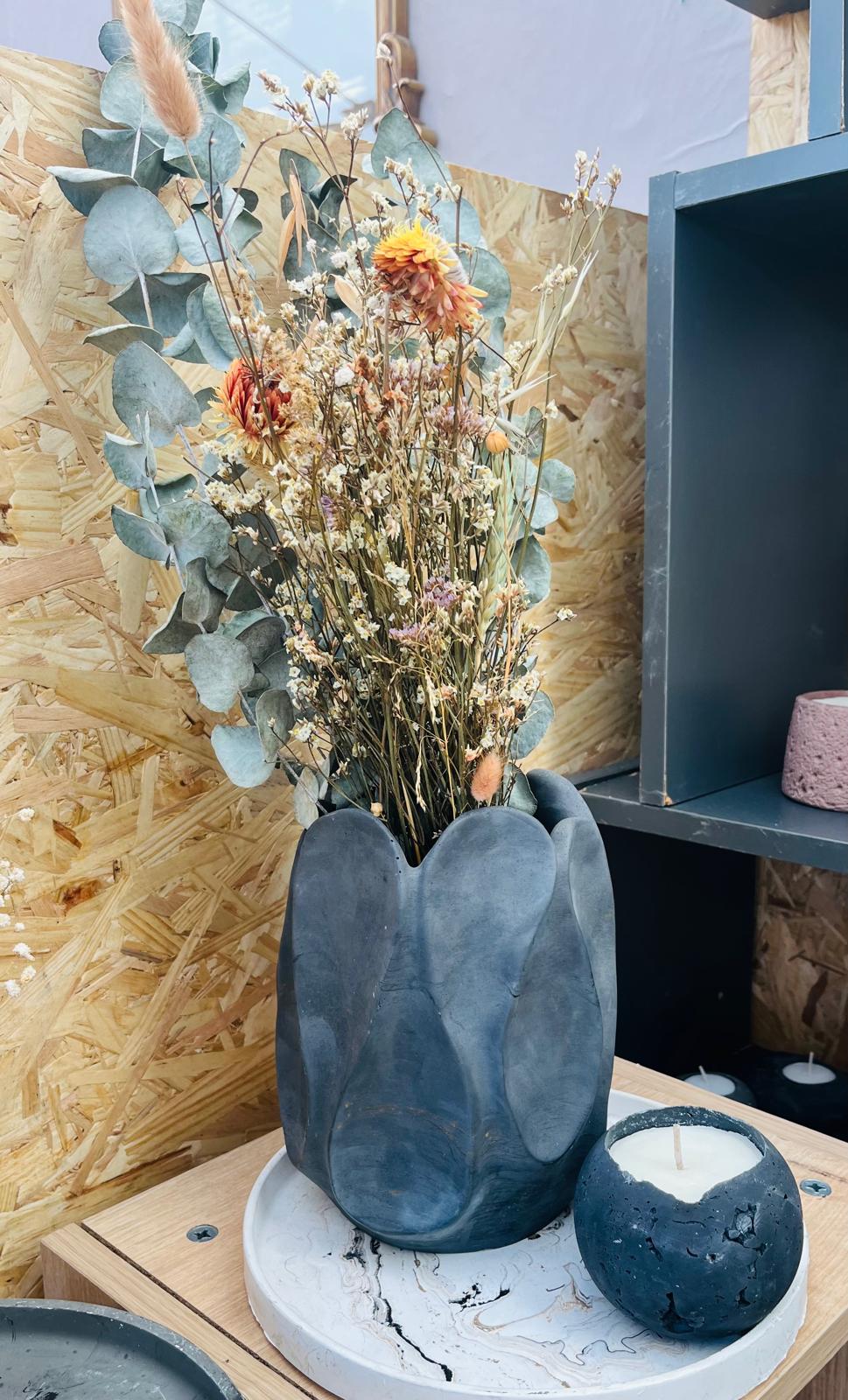 אגרטל בטון מעוצב גדול – תמונה 7