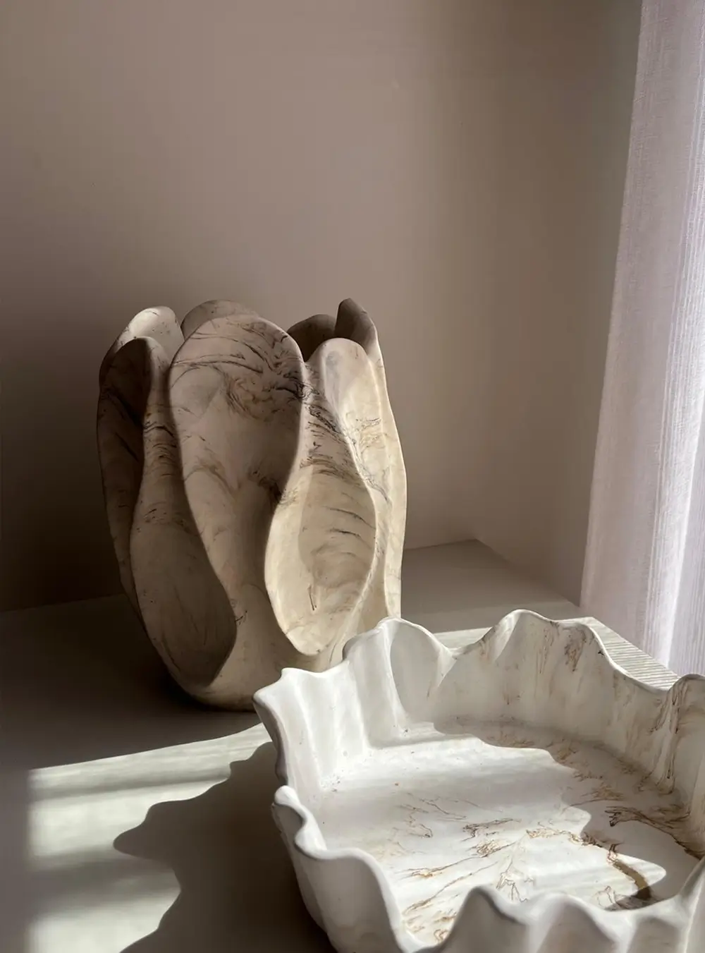 אגרטל בטון מעוצב גדול – תמונה 4