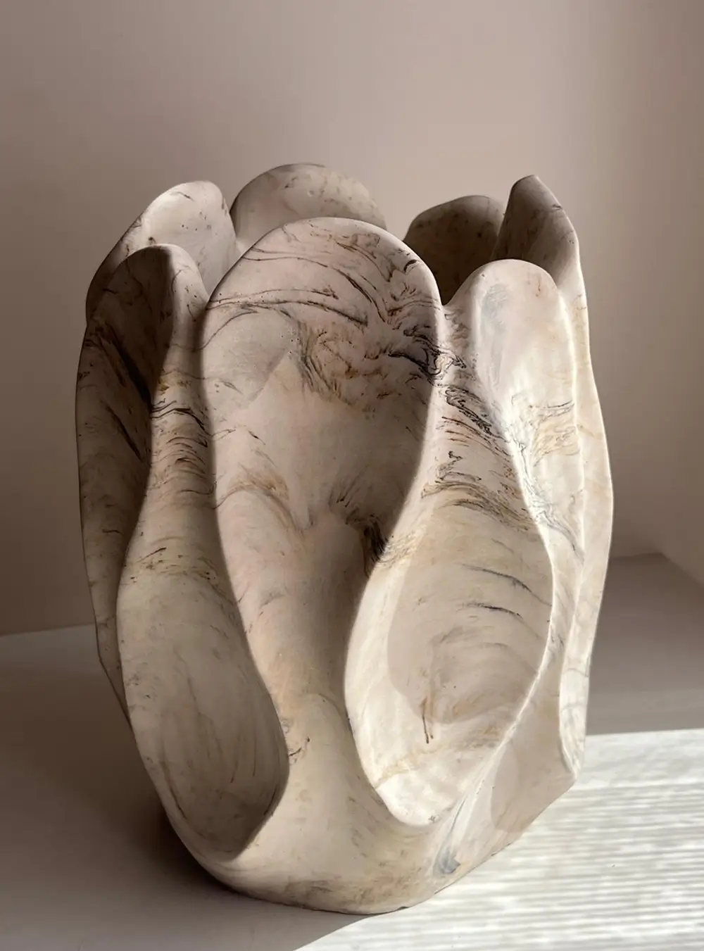 אגרטל בטון מעוצב גדול – תמונה 5